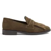 Lazamani Loafer Damen Grün Wildleder
