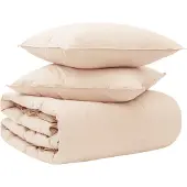vidaXL Bettwäsche-Set 2 stk. 135 x 220 cm Für alle Jahreszeiten Beige