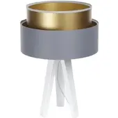 ONZENO TISCHLAMPE Grau 30/45 cm