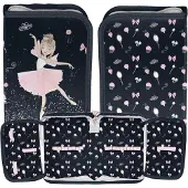 Paso Einkammer-Federmäppchen ohne Zubehör mit Klappen Ballerina
