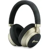 GUESS Headphones nauszne Bluetooth ENC 4G Gold Script Metal black