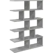 vidaXL Wandregal Betongrau 70 x 20 x 100 cm Holzwerkstoff
