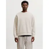 Jack & Jones Sweatshirt "JJEBARRON SWEAT CREW NECK NOOS", Materialmix, loose fit