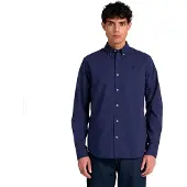 Timberland Mens Long Sleeve Poplin Shirt naval academy XL
