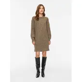 Vila Vinikolina Langärmeliges Strickkleid