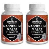Vitamaze Magnesium-Malat 1800 mg+Vitamin B6 Kapseln 2x 2x180 St