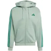 Adidas - Essentials 3-Stripes Fleece Full-Zip Hoodie - Hoodie Gr XXL grau