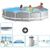 Intex Prism Frame Pool Rund - 366x76 cm - 6-teilig S20521