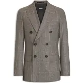 BOSS Slim-Fit Sakko aus karierter Schurwolle Grösse 44