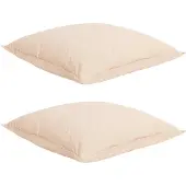 vidaXL Bettwäsche-Set 2 stk. 135 x 220 cm Kapok und Polyester Beige