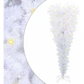 Syfax Künstlicher Weihnachtsbaum Weiß 120 cm PVC und Stahl