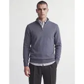 Jack & Jones Strickjacke mit Viertelreißverschluss in Turbulence | Gr.: XS