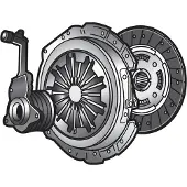 Valeo Kupplungssatz Ø 215 mm 26 Zähne passend für u.a. RENAULT KANGOO