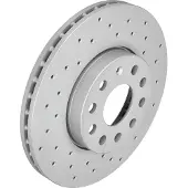 ZIMMERMANN Bremsscheibe 600322152 Vorderachse Gelocht 288mm 25mm für VAG VW (SVW) SKODA (FAW)