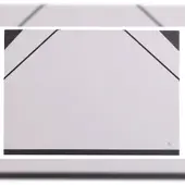 Clairefontaine 10x Zeichenmappe Karton, Gummizugverschluss, 37x52 cm für B3+ - Grau 44610C