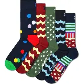 Happy socks Unisex Socken, 5er Pack - Motivsocken, Kurzsocken, Baumwolle