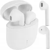 Setty Bluetooth-TWS-Ohrhörer STWS-10 Weiß, Ladetasche USB-C, Touch-Bedienung