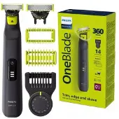 Philips OneBlade Pro 360-Rasierer, Bart- und Körpertrimmer, wasserdicht