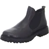 Think! Trento Chelsea Boots Stiefelette Gr. 43 Echtleder dunkelbraun, 1cm Absatz, wechselbares Fußbett
