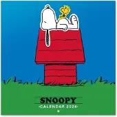 Famanu Wandkalender 2024 - Snoopy Design mit 6 Sprachen