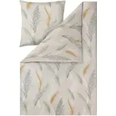 Estella Mako Interlock Jersey Bettwäsche Lisette schilf 135x200 cm + 80x80 cm