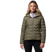 Columbia - Women's Delta Ridge II Down Hooded Jacket - Daunenjacke Gr L oliv