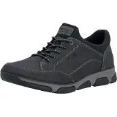 Rieker Slip-On Sneaker , Herren, Gr. 45, Textil, schwarz, Lederimitat, Schuhe Slip-On Sneaker, Schlupfschuh, Halbschuh, Slipper mit Gummizug