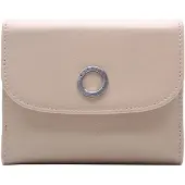 Esquire Leder Geldbörse Athena Lady Clip Wallet Beige