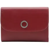 Esquire Leder Geldbörse Athena RFID Lady Wallet Red dunkelrot