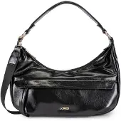 L.credi Schultertasche Umhängetasche Sohanni Hobo Bag Black schwarz