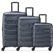 Delsey Paris Meteor 4 Rollen Kofferset 3-teilig mit Dehnfalte