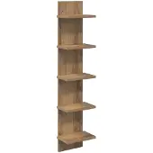 vidaXL Wandregal Artisan-Eiche 22 x 15 x 100 cm Holzwerkstoff