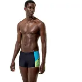 Speedo Dive Herren Aquashorts Schwarz/Grün - 7