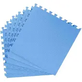 vidaXL Pool Bodenschutzmatte 6 stk. Blau 2,16 m² EVA-Schaum