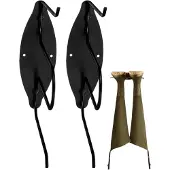 Markenlos 2er-Set Stiefelhaken aus Edelstahl zur Wandmontage | Hoher Schuhhalter aus Metall für Keller, Werkstatt, Scheune, Hütte, Zuhause, Eingang und Garage