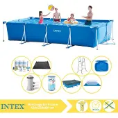 Intex Rechteckiger Frame Pool - 450x220x84 cm - 9-teilig S30295