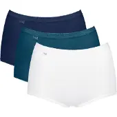 Sloggi Maxislip "Basic+ Maxi" perfekter Sitz, Cotton-Mix, hohe Taille