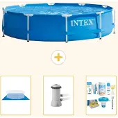 Intex Frame Pool Rund - 366x76 cm - 4-teilig S21334