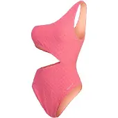 Speedo - Badeanzug für Damen, Ausschnitt, Strukturiert (Hellrosa)