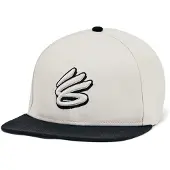 Under Armour - "Curry" Snapback Mütze für Herren, Flacher Schirm, Baumwolle (Weiß)