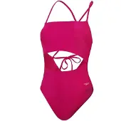 Speedo - Badeanzug für Damen, Hinten geknotet (Violett)