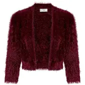 Vera Mont Strickbolero mit Struktur in Deep Dahlia | Gr.: XS