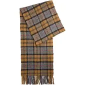 Barbour Schal Tartan Lammwolle Hellbraun