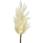 MARELIDA LED Zweig Pampasgras leuchtend Herbstdeko Winterdeko Deko Timer für Innen weiß