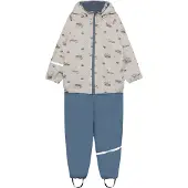 CeLaVi Rainwear Set - Aop, w. Fleece nacreaous clouds (2504) 140