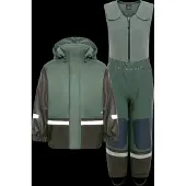 Didriksons Boardman Gefüttertes Regenset, Dark Moss, 100