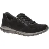 Gabor RollingSoft Damenschuhe - sportliche Schnür- Halbschuhe blau Freizeit