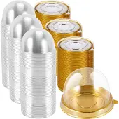 SEM 150 Pcs Mini Cupcake Boxen Muffin Pod Dome Muffin Kuchen Behälter