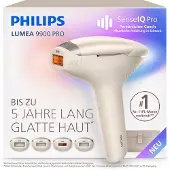 Philips IPL-Haarentferner "Lumea Series 9900 Pro BRC342/00" 4 Aufsätze (Körper, Gesicht, Achseln, Bikinizone), Audioführung