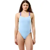 Speedo Badeanzug "FL SOLID COMFORT V-BACK LTBLU"